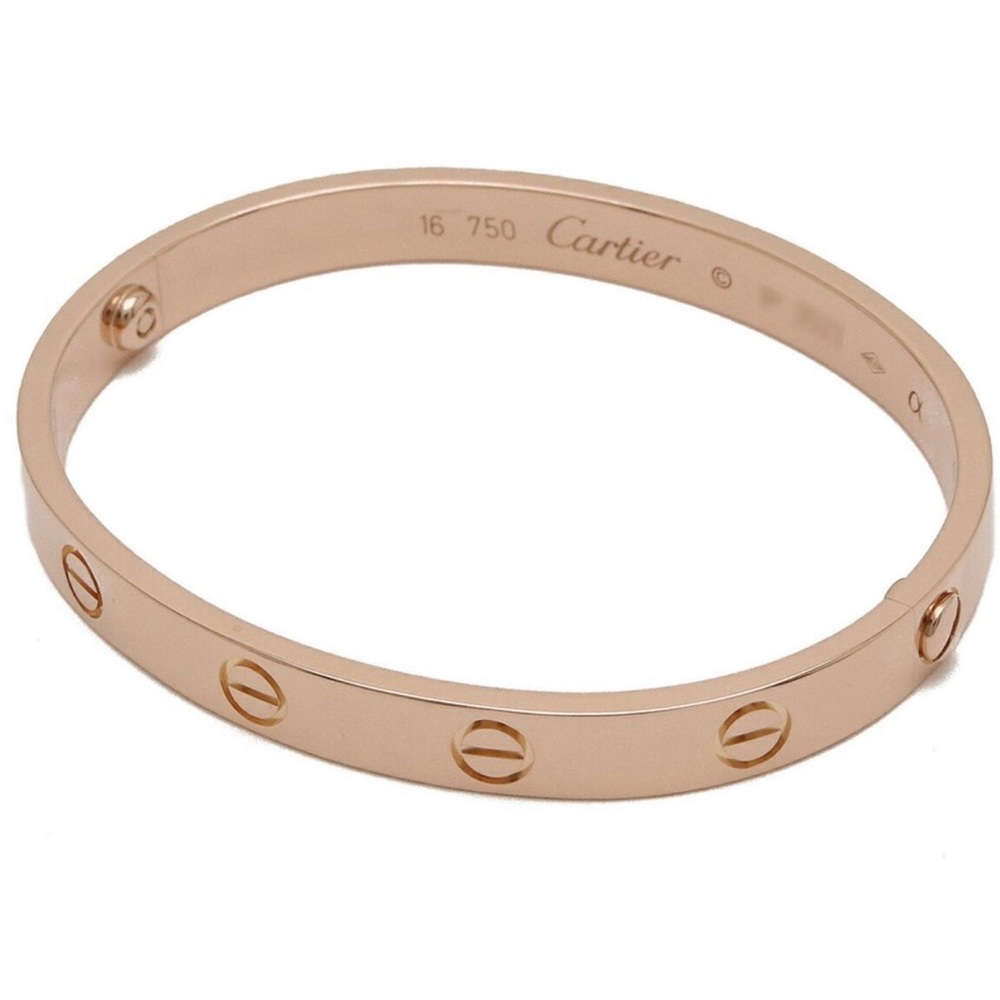 CARTIER LOVE Love Bracelet Bangle K18PG 750PG Pink Gold #16 B6035620
